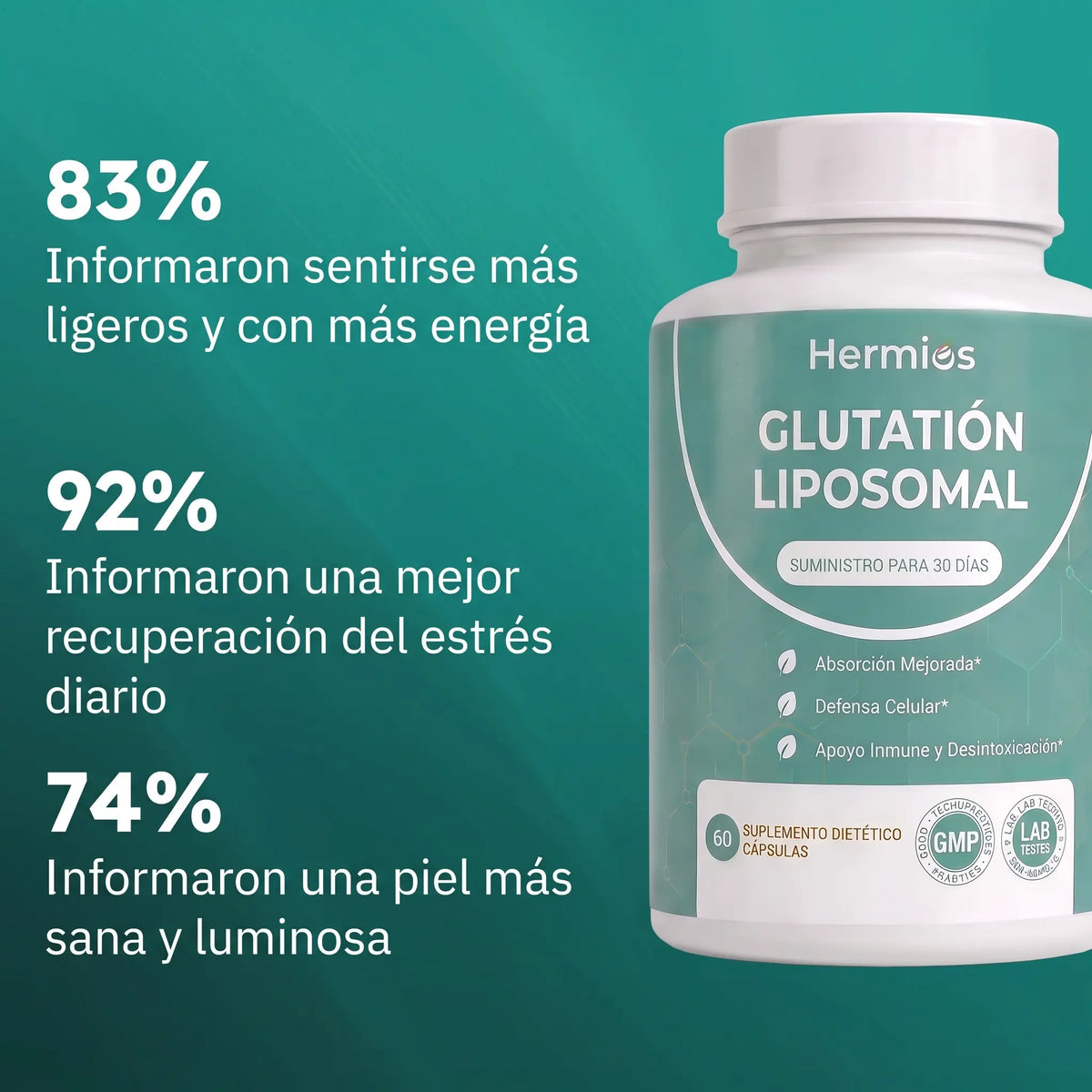 Cápsulas De Glutatión Liposomal Hermios