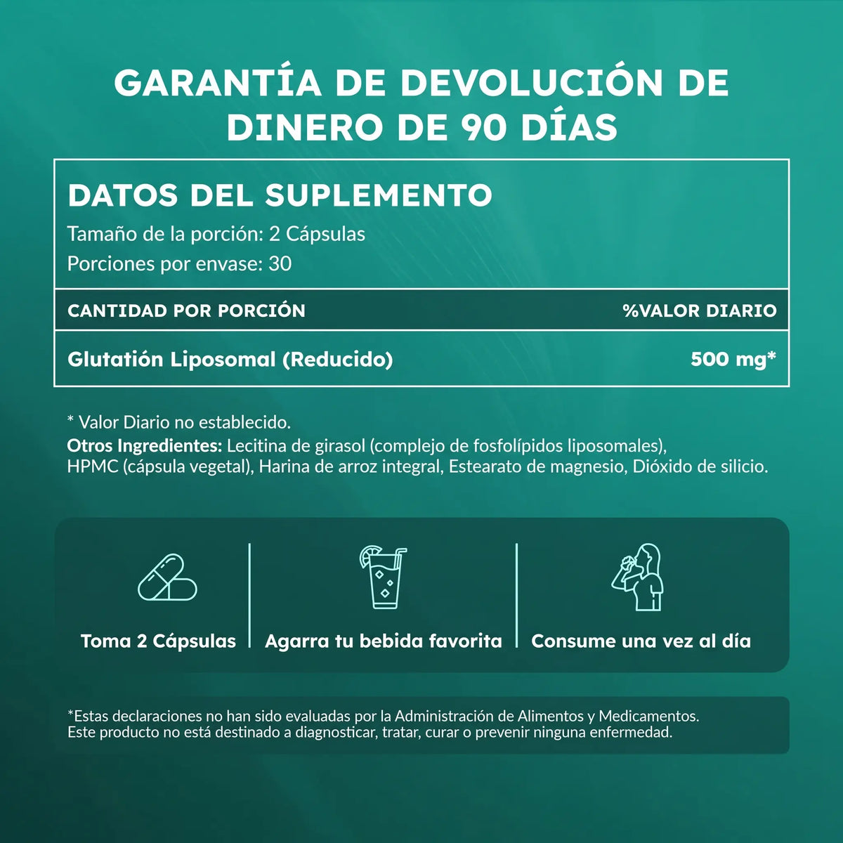 Cápsulas De Glutatión Liposomal Hermios