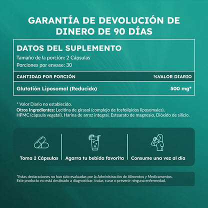 Cápsulas De Glutatión Liposomal Hermios