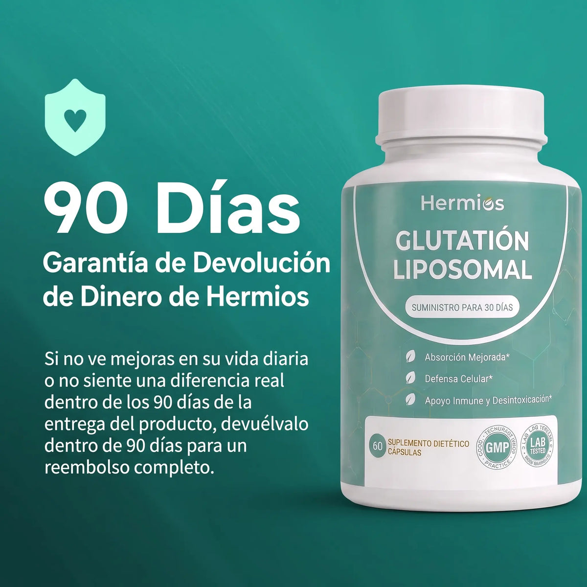 Cápsulas De Glutatión Liposomal Hermios