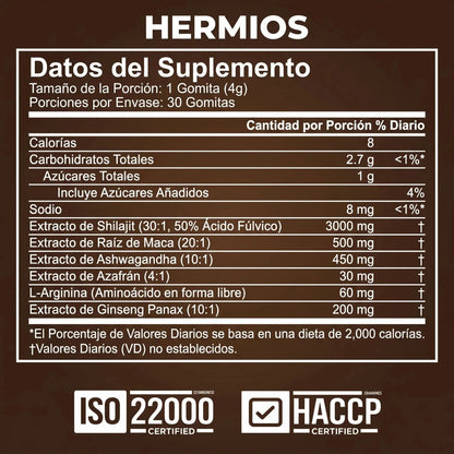 GOMITAS DE ALTO RENDIMIENTO. TU APOYO 6 EN 1.