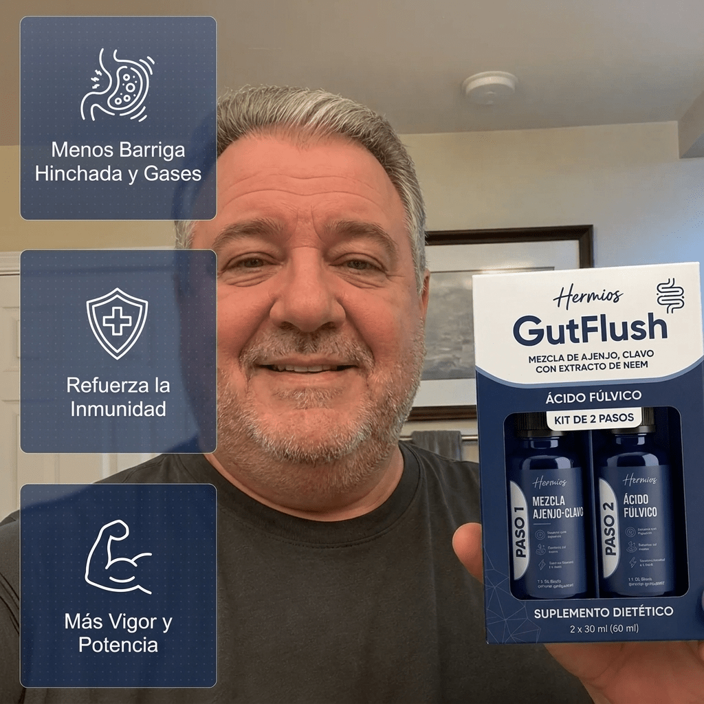 Hermios® GutFlush Kit de Limpeza de Parasitas em 2 Passos - Detox Herbal Natural para um Intestino Mais Limpo e Saudável